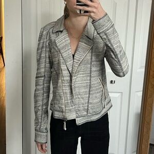 Anthropologie knit zip up jacket